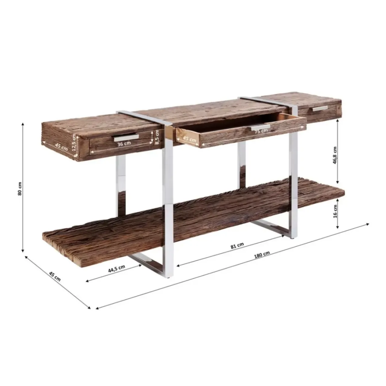 Kommoden & Sideboards-KARE Design Konsole Rustico 180X46Cm
