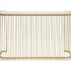 Kommoden & Sideboards-KARE Design Konsole Wire Glas Marble Gold 142X89Cm