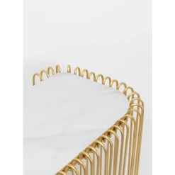 Kommoden & Sideboards-KARE Design Konsole Wire Glas Marble Gold 142X89Cm