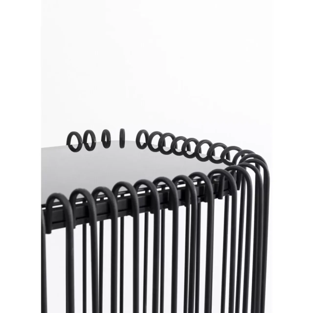 Kommoden & Sideboards-KARE Design Konsole Wire Glas Schwarz 142X89Cm