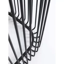 Kommoden & Sideboards-KARE Design Konsole Wire Glas Schwarz 142X89Cm