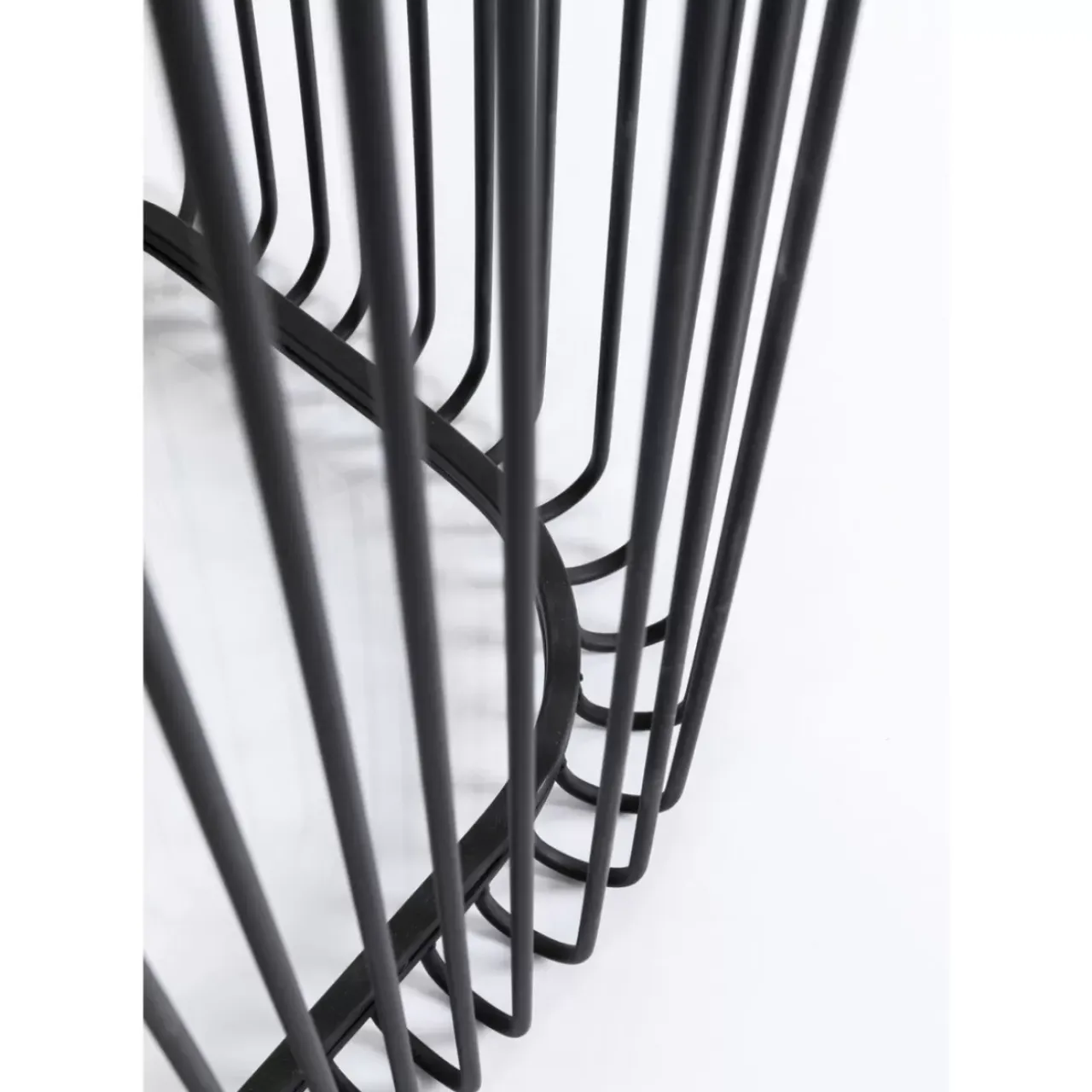 Kommoden & Sideboards-KARE Design Konsole Wire Glas Schwarz 142X89Cm