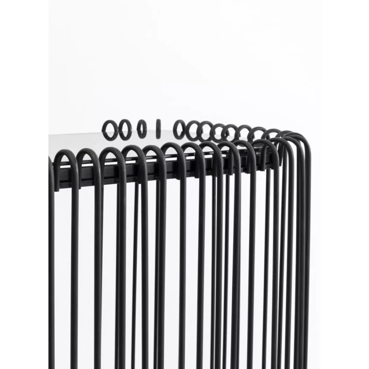 Kommoden & Sideboards-KARE Design Konsole Wire Glas Schwarz 142X89Cm
