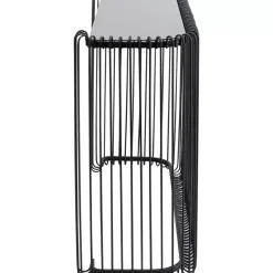 Kommoden & Sideboards-KARE Design Konsole Wire Glas Schwarz 142X89Cm