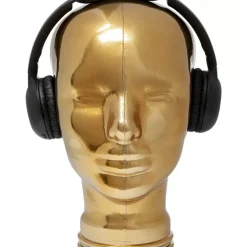 Deko & Geschenkartikel-KARE Design Kopfhorerstander Gold Metallic