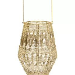 Kerzenständer & Laternen-KARE Design Laterne Hayat Brass 33Cm
