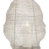 Kerzenständer & Laternen-KARE Design Laterne Mesh Silber O30Cm