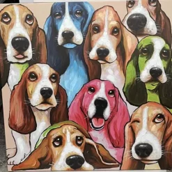Bilder-KARE Design Leinwandbild Doggy Eye`S 100X100Cm
