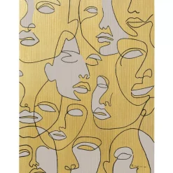Bilder-KARE Design Leinwandbild Faces 70X100Cm