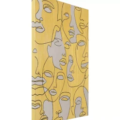 Bilder-KARE Design Leinwandbild Faces 70X100Cm