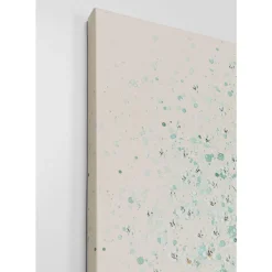 Bilder-KARE Design Leinwandbild Flower Boat Beige Grun 120X160Cm