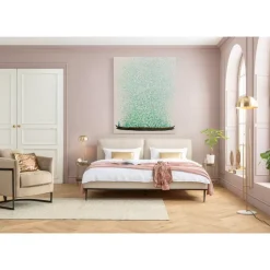 Bilder-KARE Design Leinwandbild Flower Boat Beige Grun 120X160Cm