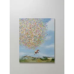 Bilder-KARE Design Leinwandbild Flying Elephant In Day 120X160Cm