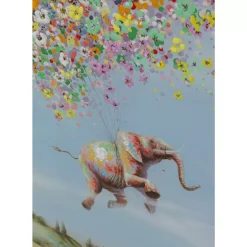 Bilder-KARE Design Leinwandbild Flying Elephant In Day 120X160Cm