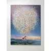 Bilder-KARE Design Leinwandbild Flying Elephant At Night 120X160Cm