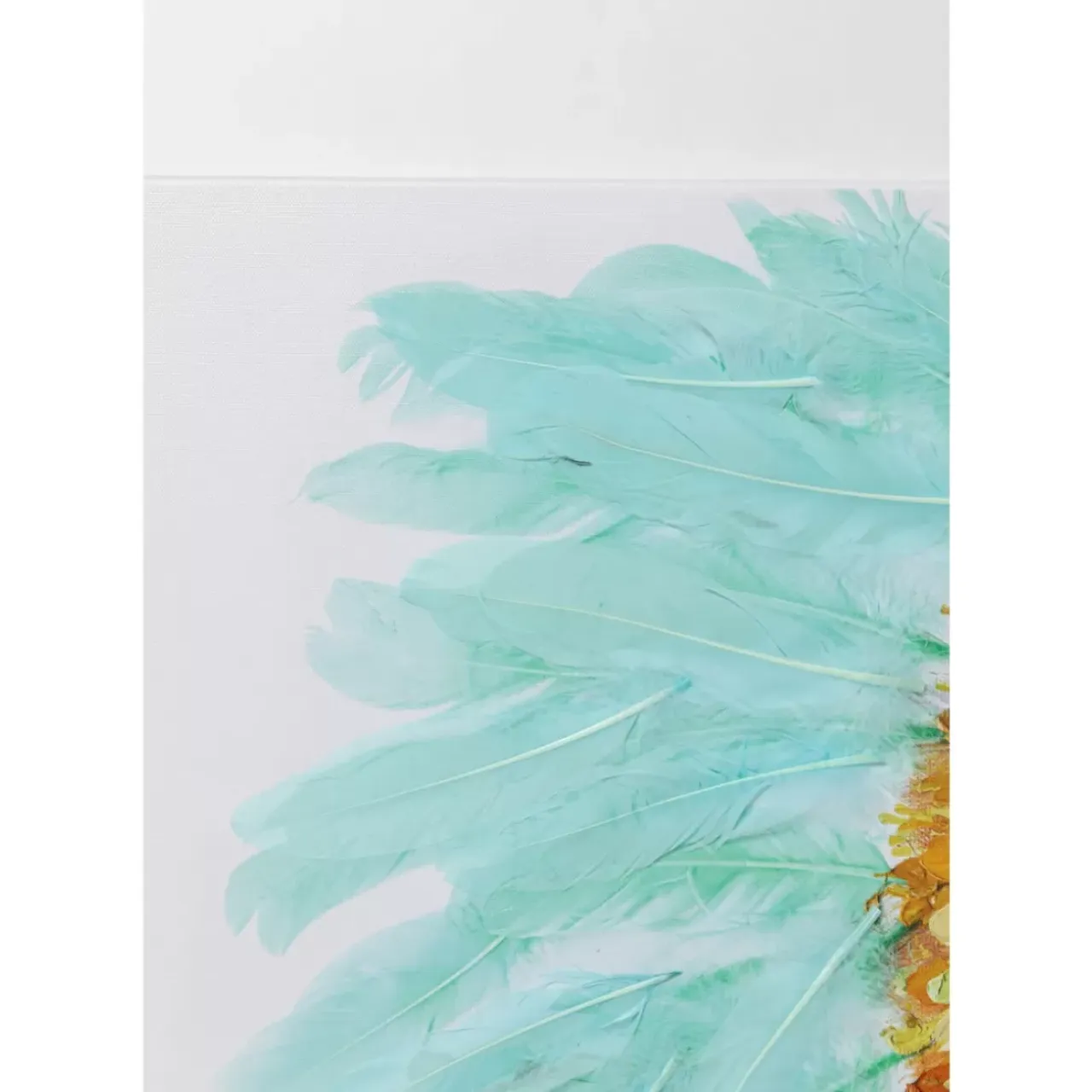 Bilder-KARE Design Leinwandbild Headdress Dog 80X80Cm