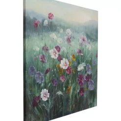 Bilder-KARE Design Leinwandbild Pastell Flowers 120X120Cm