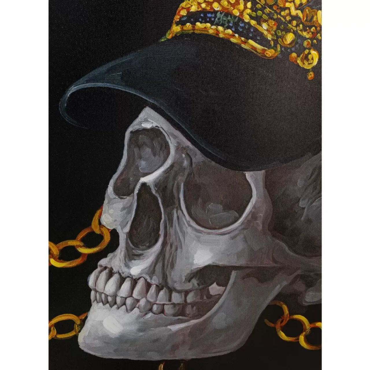 Bilder-KARE Design Leinwandbild Skull Gang 90X120