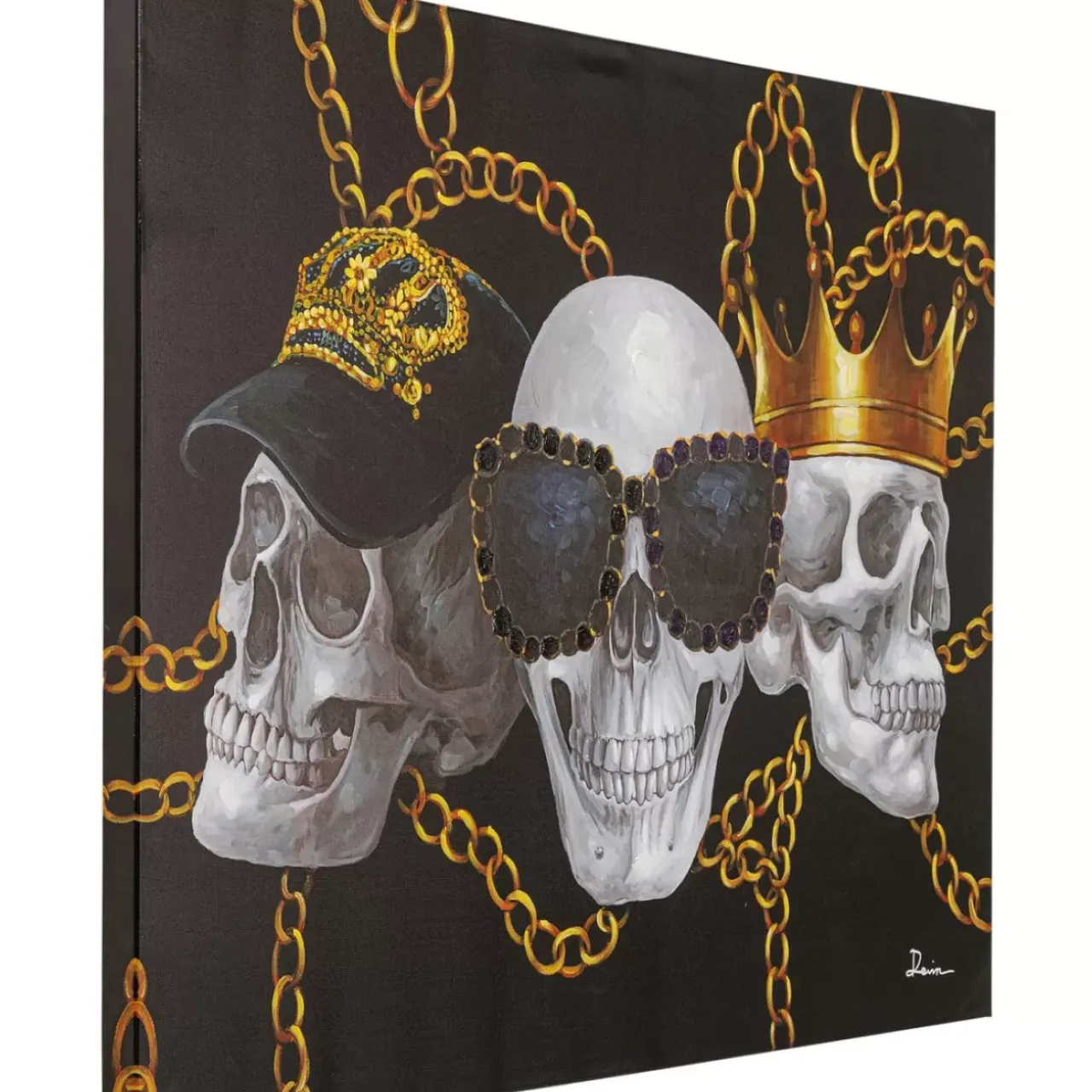 Bilder-KARE Design Leinwandbild Skull Gang 90X120