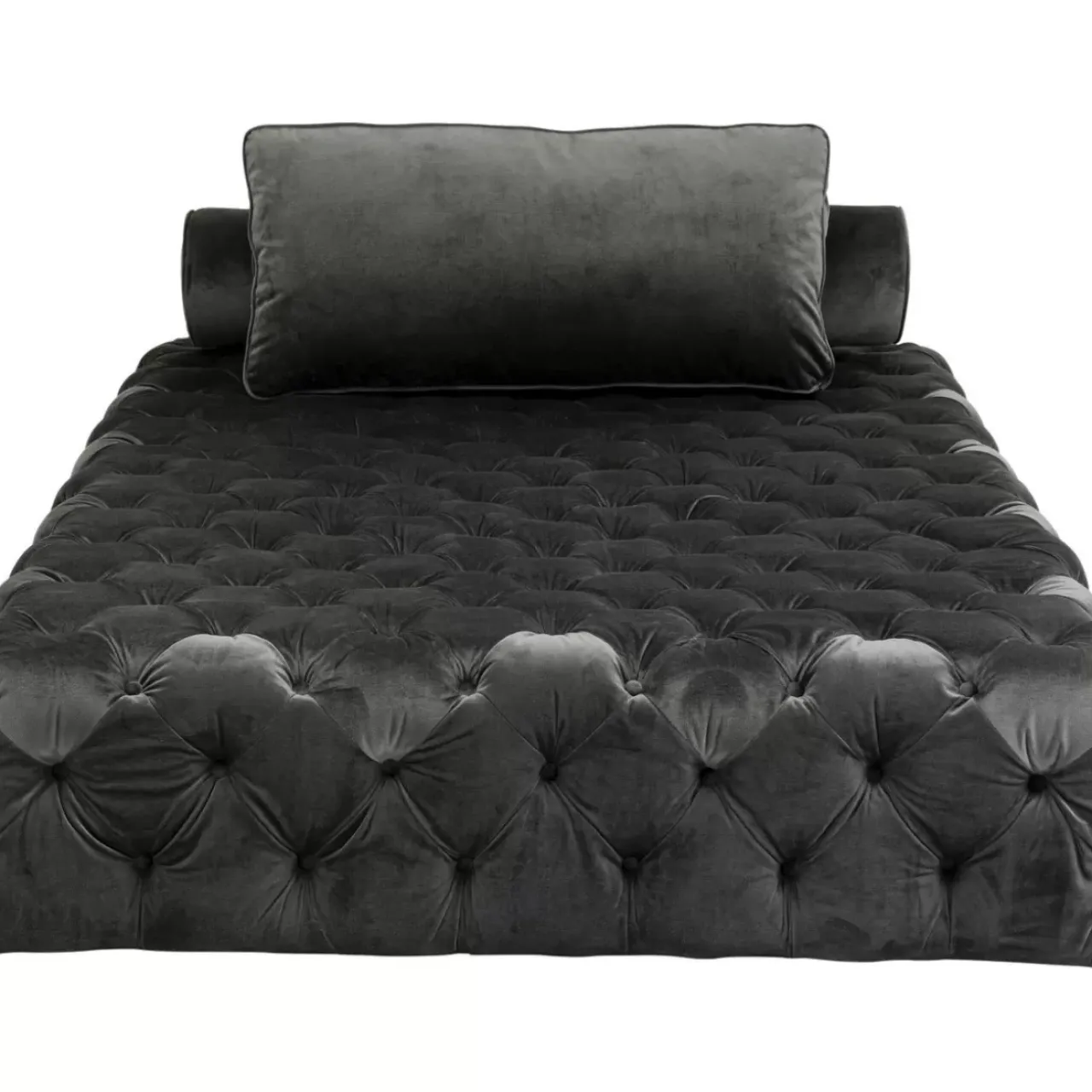 Sofas & Couches-KARE Design Liege Bottone Velvet Grau