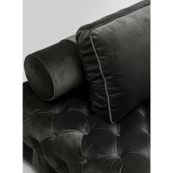 Sofas & Couches-KARE Design Liege Bottone Velvet Grau
