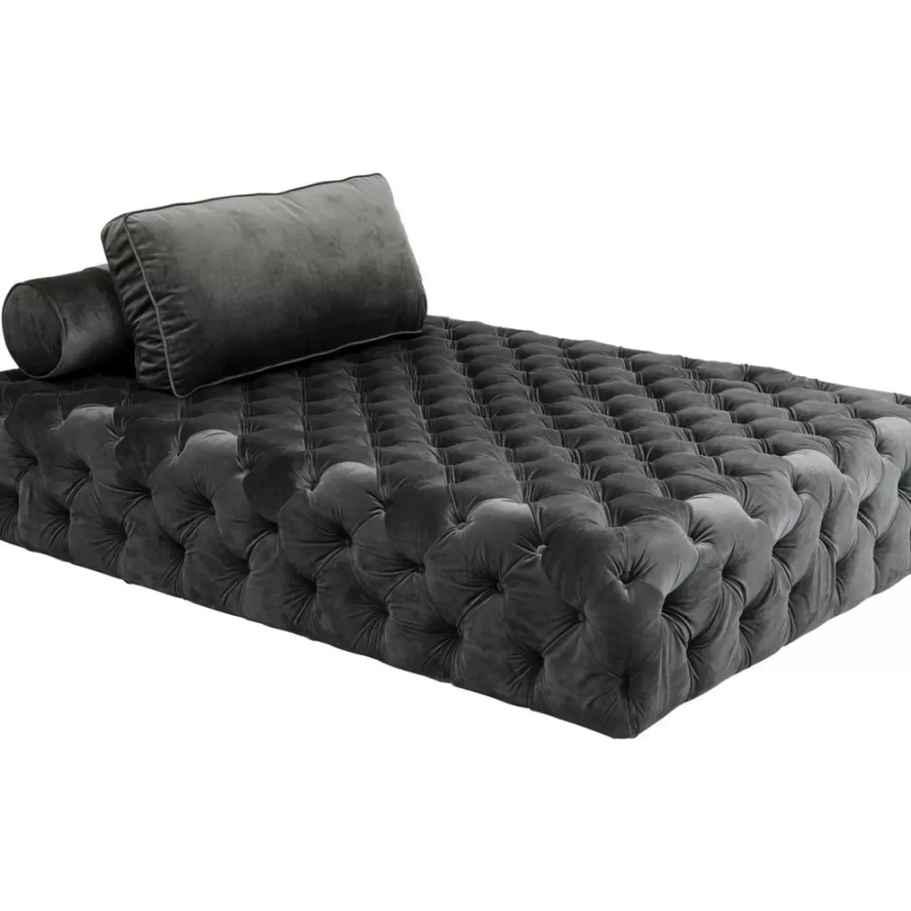 Sofas & Couches-KARE Design Liege Bottone Velvet Grau