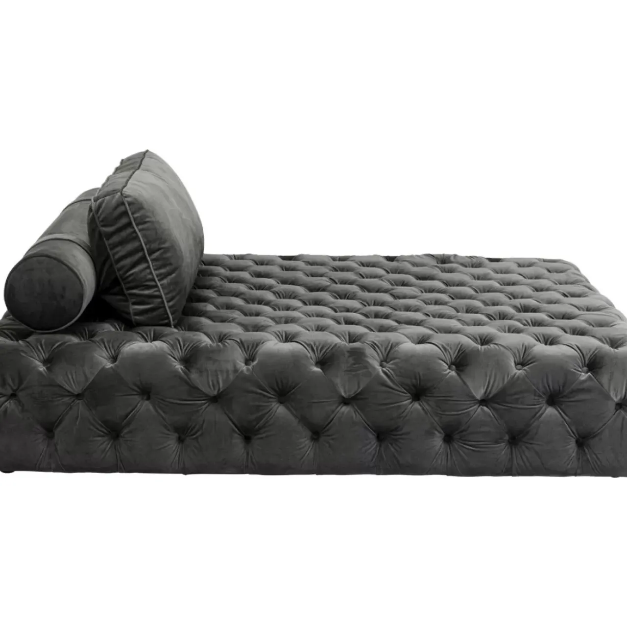 Sofas & Couches-KARE Design Liege Bottone Velvet Grau