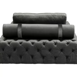 Sofas & Couches-KARE Design Liege Bottone Velvet Grau