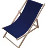 Outdoormöbel-KARE Design Liegestuhl Easy Summer Dunkelblau