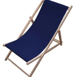 Outdoormöbel-KARE Design Liegestuhl Easy Summer Dunkelblau