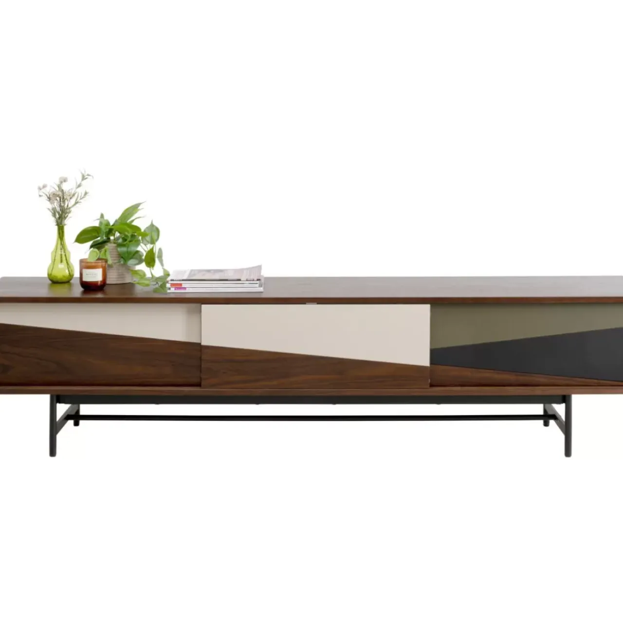 Kommoden & Sideboards-KARE Design Lowboard Lamello Colore 210X50Cm