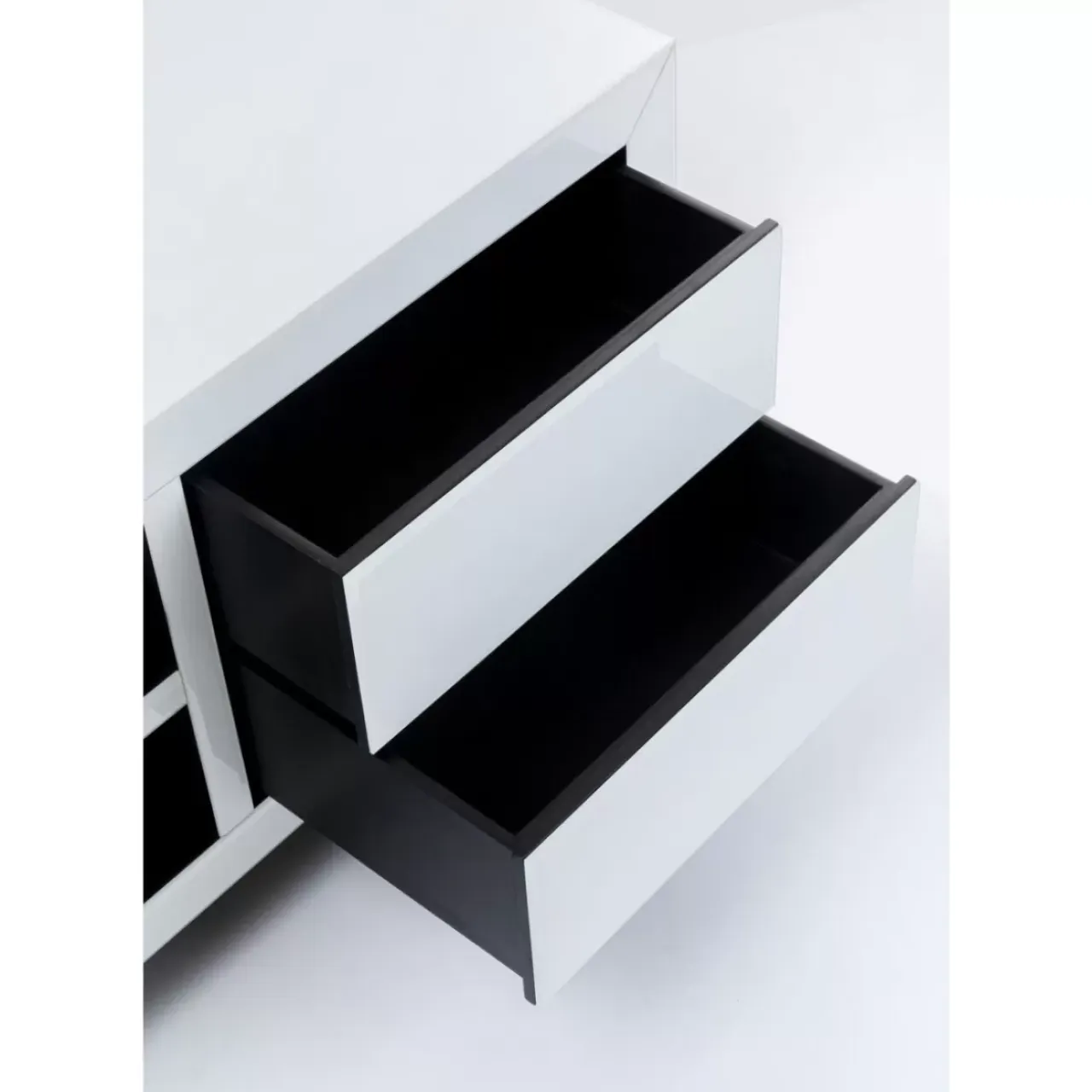 Kommoden & Sideboards-KARE Design Lowboard Luxury Push Weiss 140X50Cm