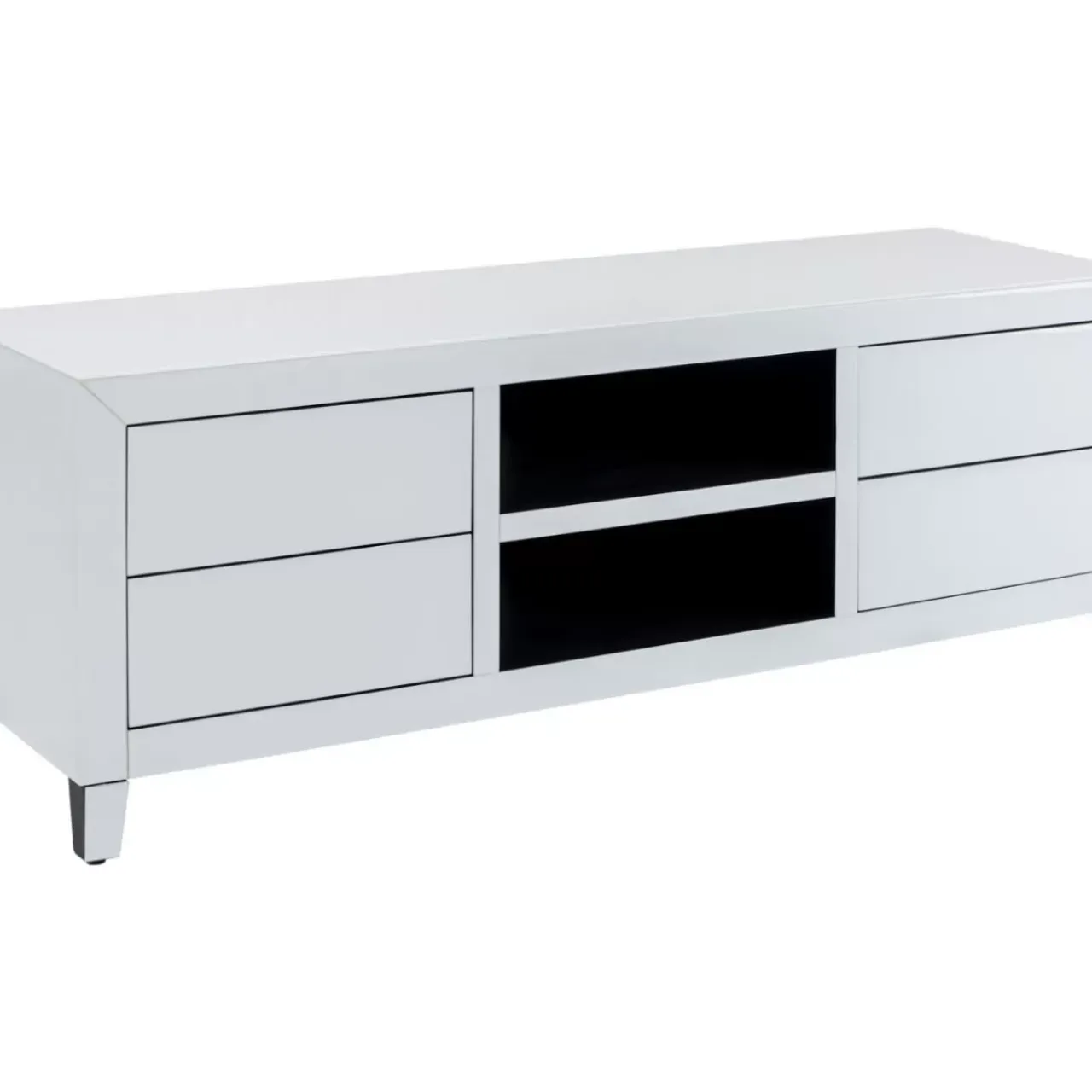 Kommoden & Sideboards-KARE Design Lowboard Luxury Push Weiss 140X50Cm