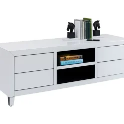 Kommoden & Sideboards-KARE Design Lowboard Luxury Push Weiss 140X50Cm