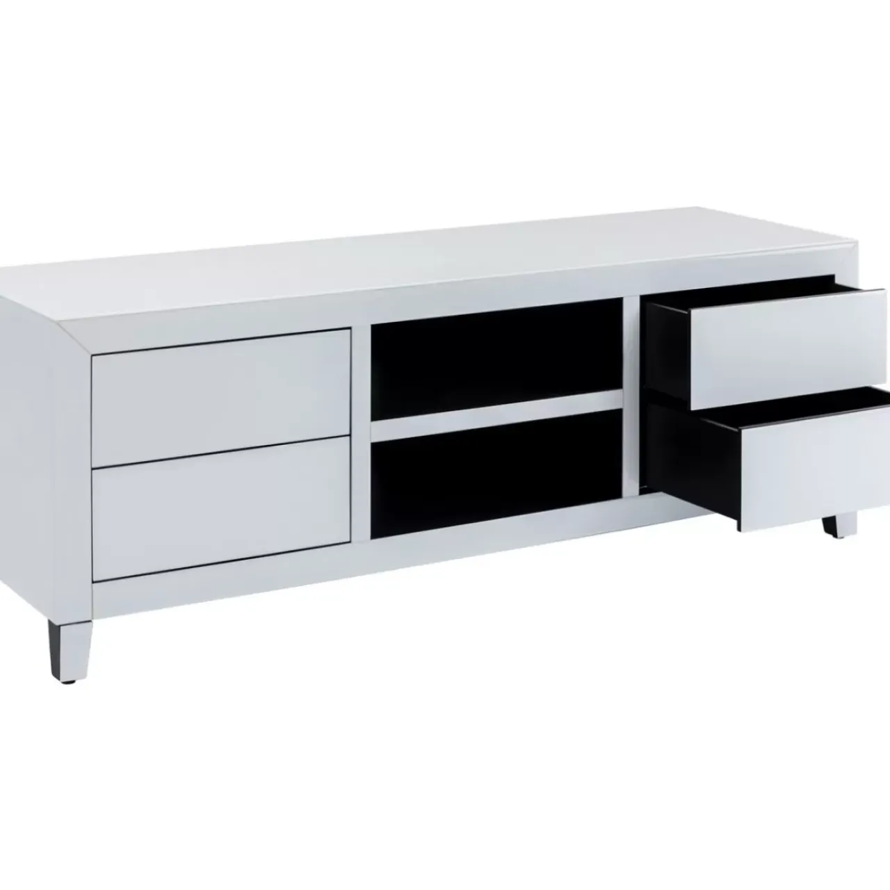 Kommoden & Sideboards-KARE Design Lowboard Luxury Push Weiss 140X50Cm