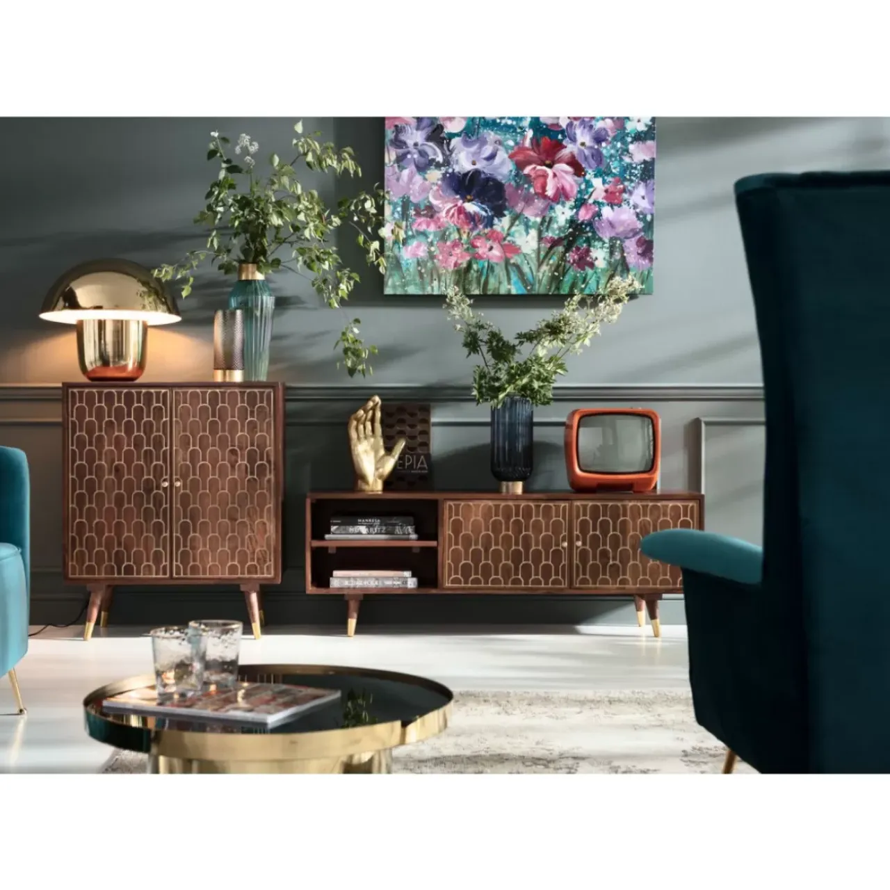 Kommoden & Sideboards-KARE Design Lowboard Muskat