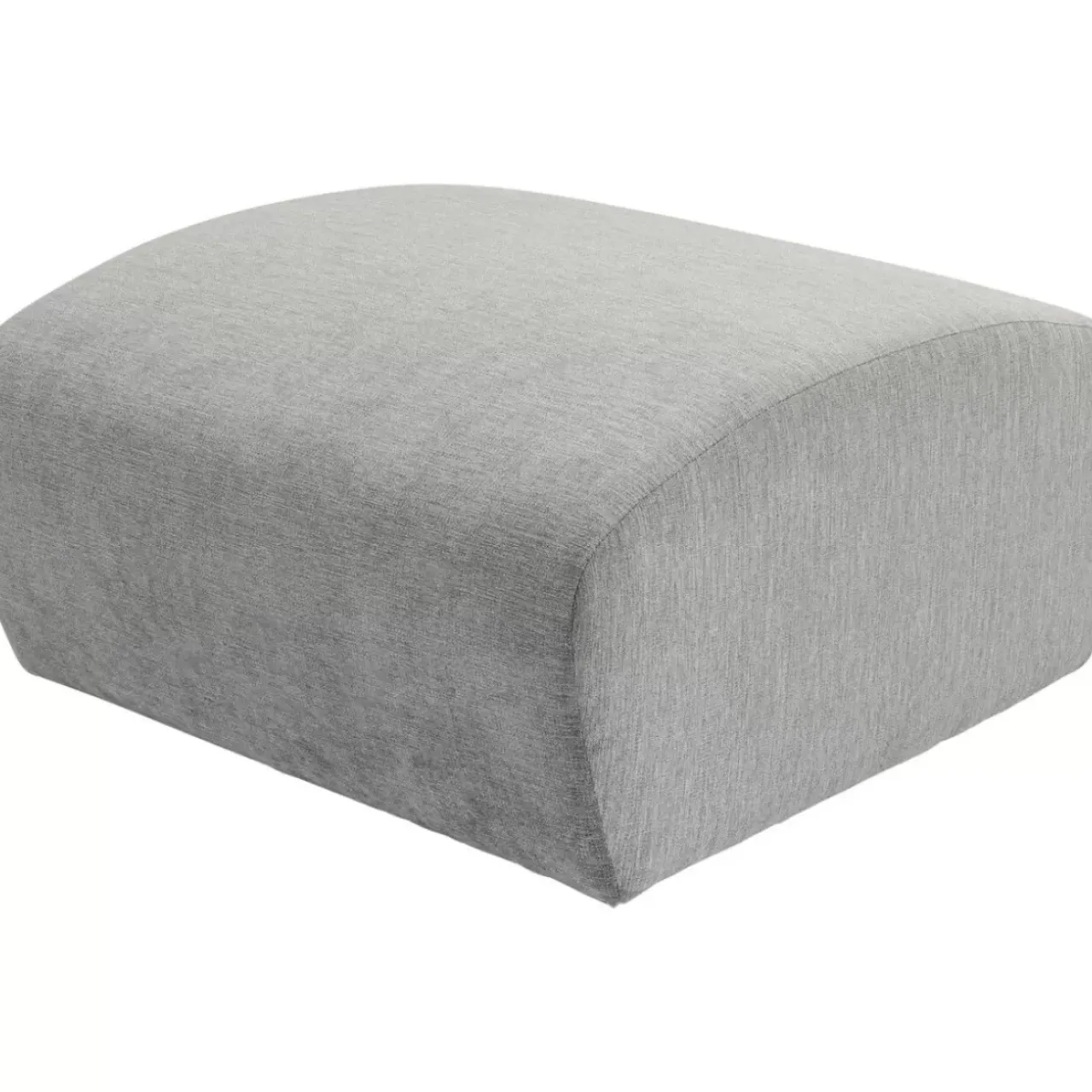 Sofas & Couches-KARE Design Lucca Hocker Grau 76Cm