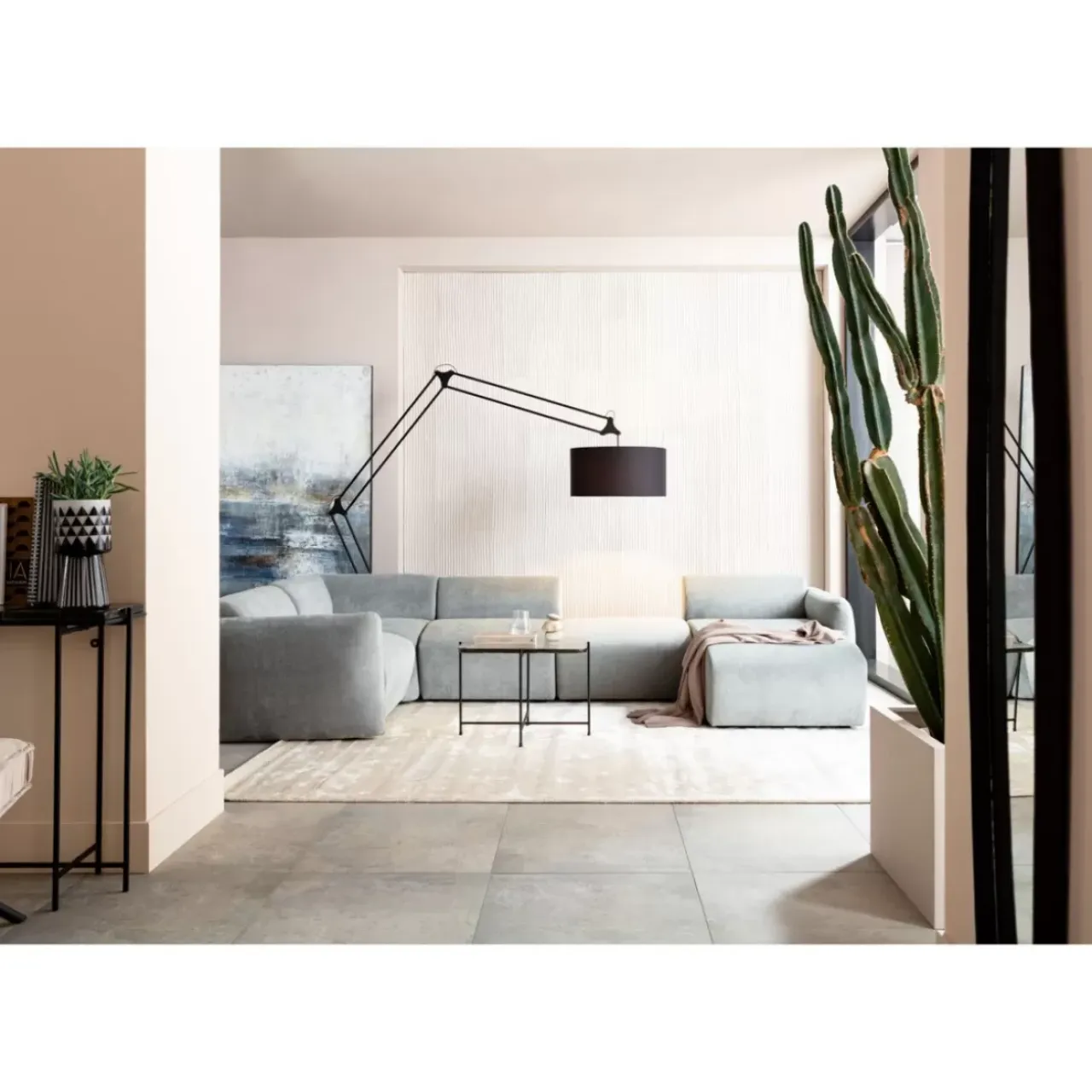 Sofas & Couches-KARE Design Lucca Mittelement Grau 76Cm
