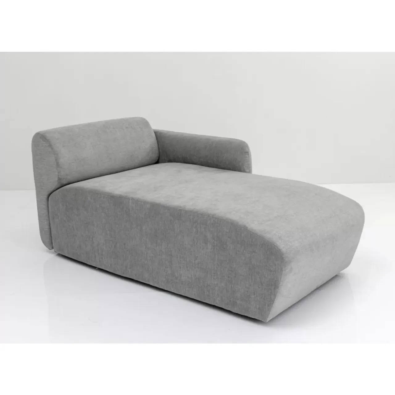 Sofas & Couches-KARE Design Lucca Ottomane Elements Grau Links 90Cm