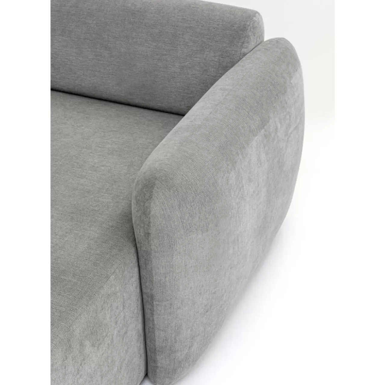 Sofas & Couches-KARE Design Lucca Ottomane Elements Grau Rechts 90Cm