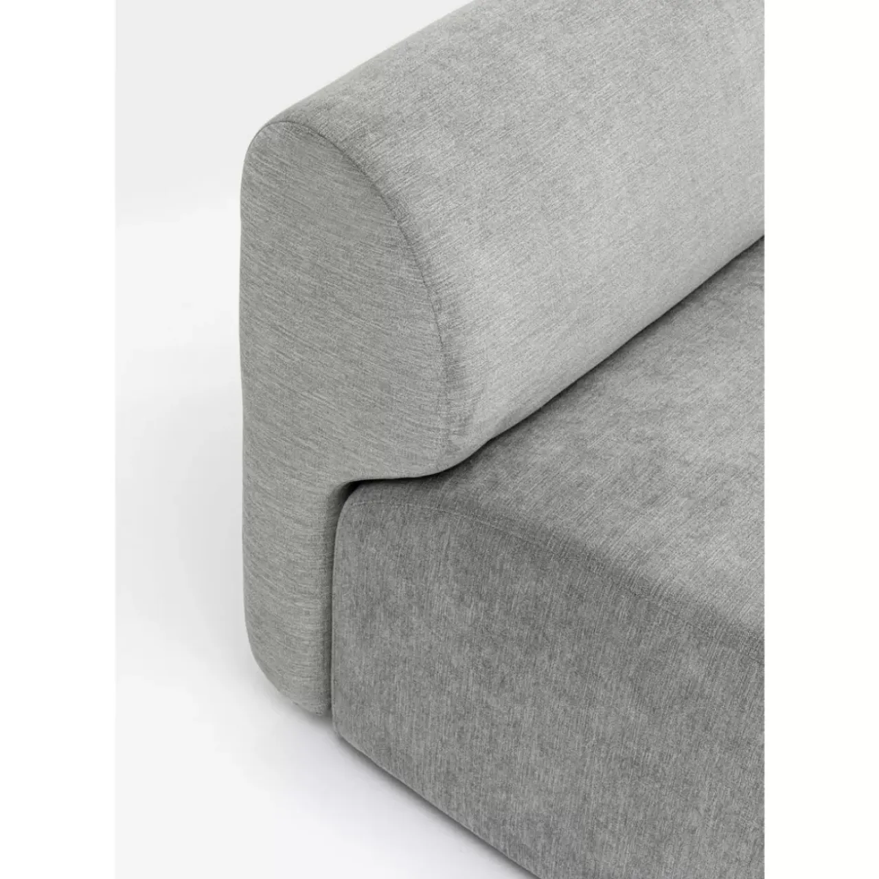 Sofas & Couches-KARE Design Lucca Ottomane Elements Grau Rechts 90Cm
