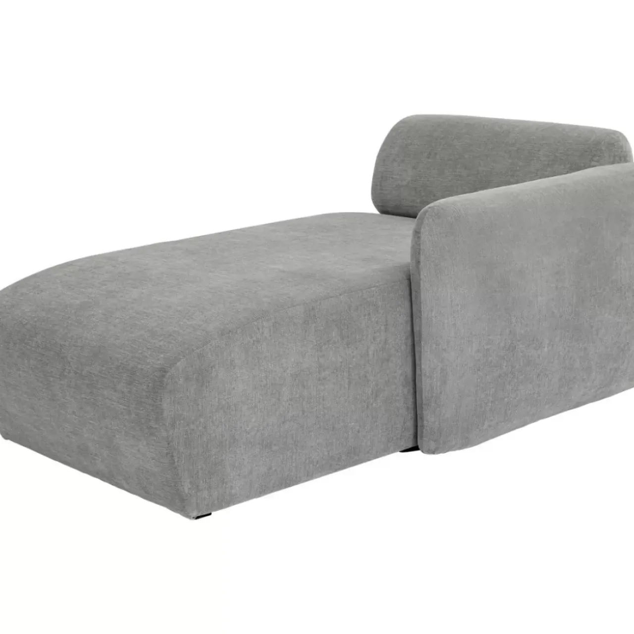Sofas & Couches-KARE Design Lucca Ottomane Elements Grau Rechts 90Cm