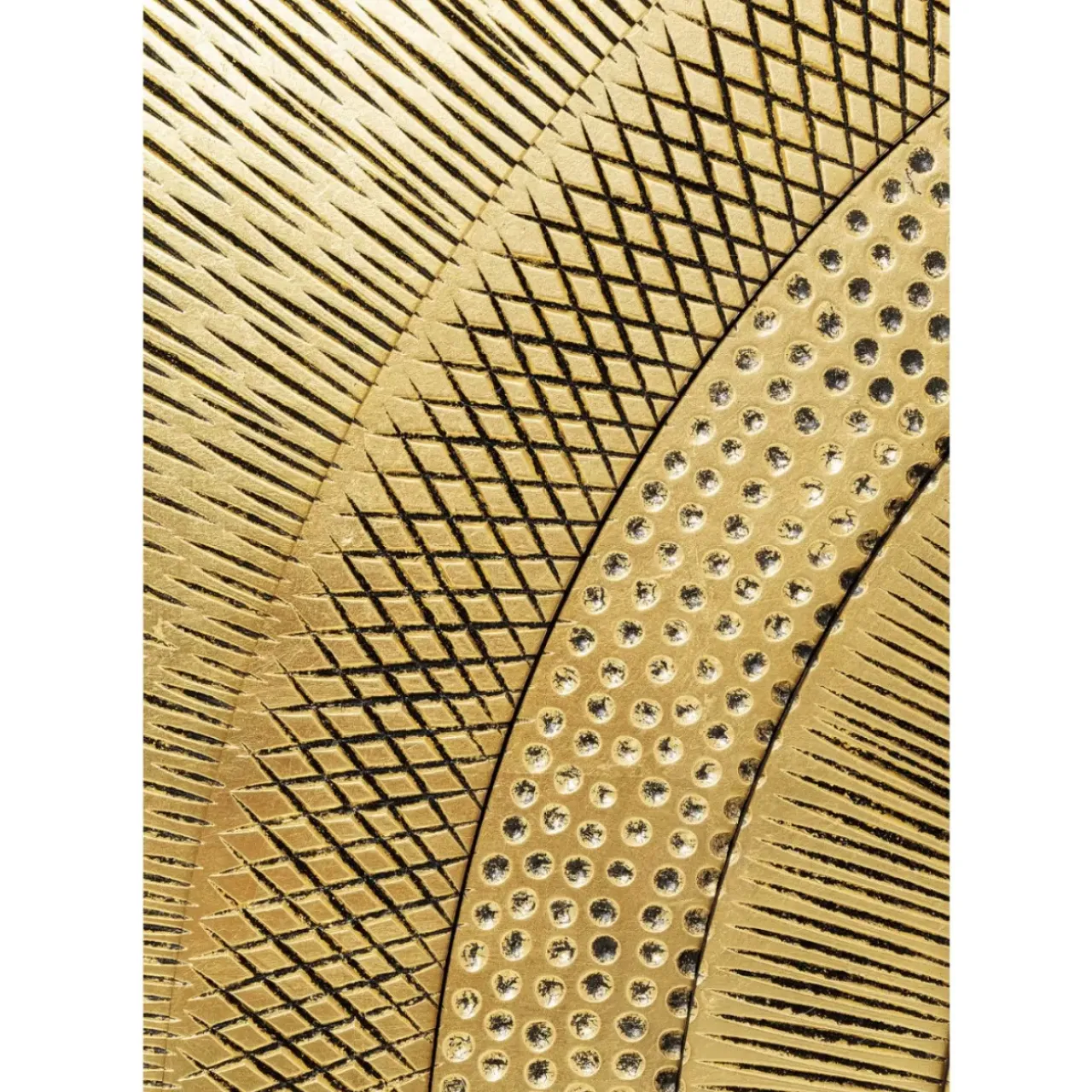 Bilder-KARE Design Objektbild Art Circle Gold 120X120Cm