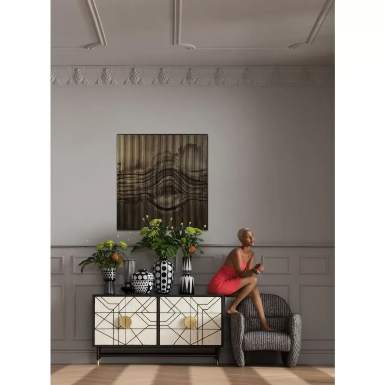 Bilder-KARE Design Objektbild Genesis 100X100Cm