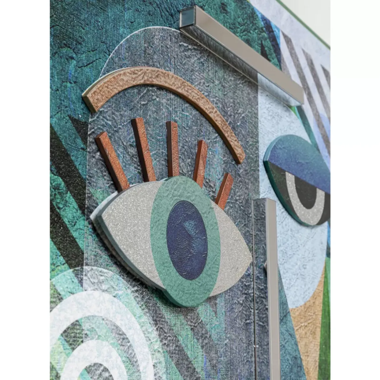 Bilder-KARE Design Objektbild Geometric Woman 100X150Cm