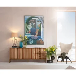 Bilder-KARE Design Objektbild Geometric Woman 100X150Cm