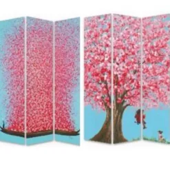 Paravents-KARE Design Paravent Boat Vs Flower Girl 120X180Cm