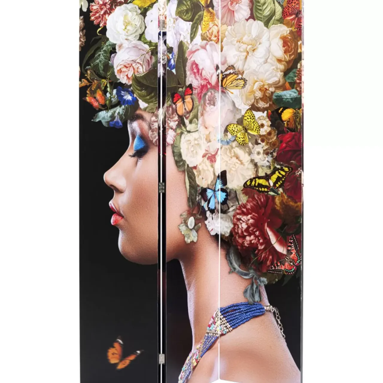 Paravents-KARE Design Paravent Flowery Shoulder Vs Bunch Flowers 120X180