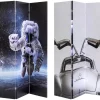 Paravents-KARE Design Paravent Triptychon Man Vs Oldtimer 120X180Cm