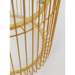 Aufbewahrung & Ordnung-KARE Design Pflanzenstander Wire Gold 44Cm